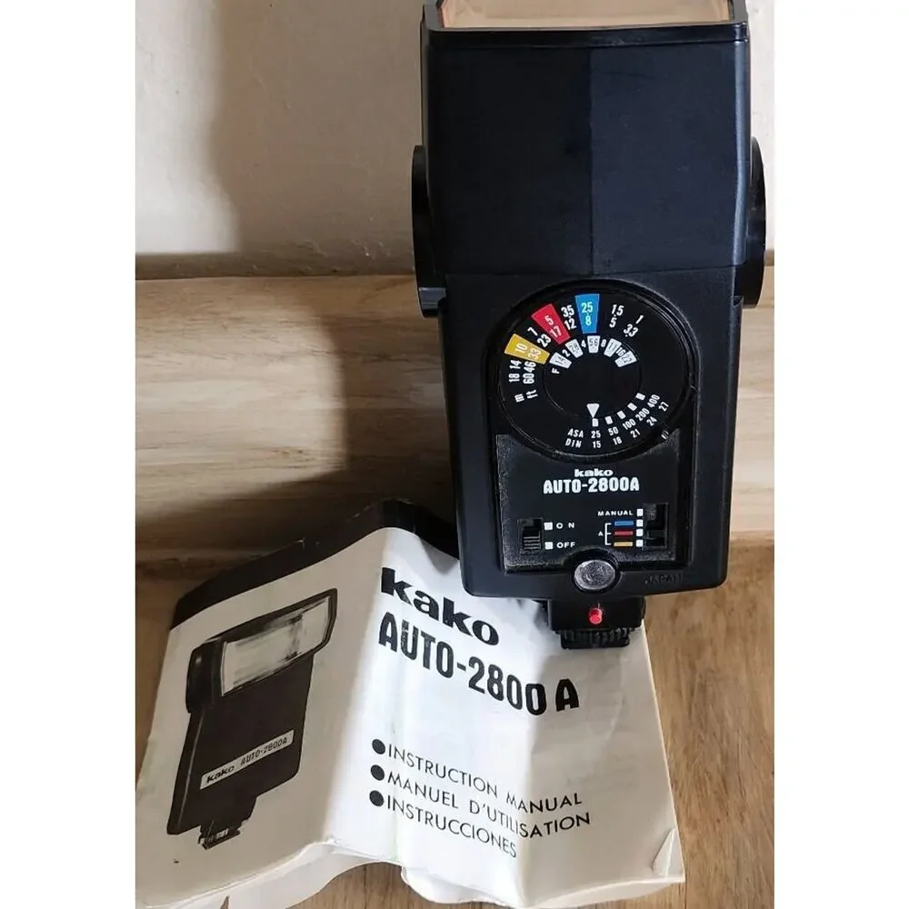 Vintage Kako Auto 2800A Camera Flash With Manual See Pictures Works